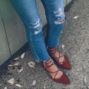 Express lace-up flats